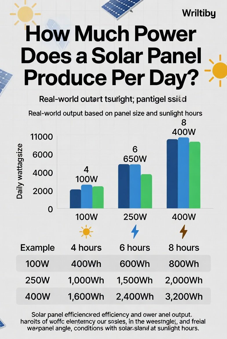 How Much Power Does a Solar Panel Produce Per Day